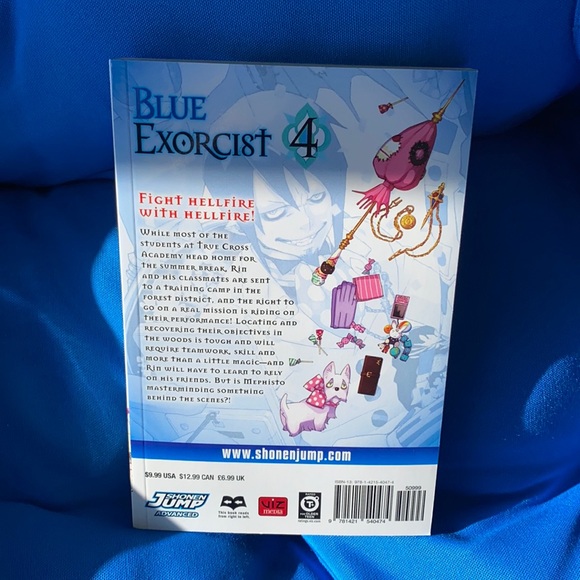 Anime Comic Blue Exorcist Volume 4 By Kazue Kato Funimation ExcellentCondition - Picture 2 of 11